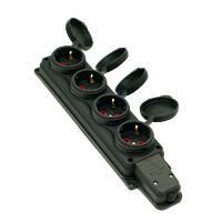 Колодка 4 гнізда з кришкою Колодка 4 гнізда з кришкою