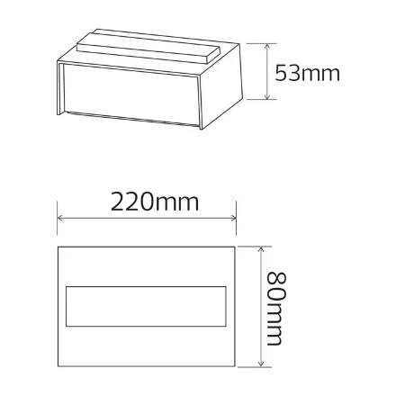 Світлодіодний світильник фасадний TWIST-15