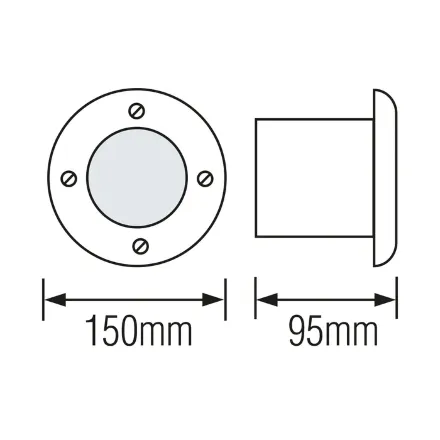 Світлодіодний світильник тротуарний AZUR-9