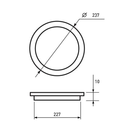 Світлодіодний світильник EUROLAMP круглий Downlight 20W 4000K