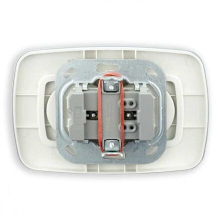 Розетка подвійна без заземлення срібло ELA