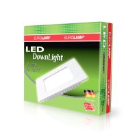 Світлодіодний світильник EUROLAMP квадратний Downlight 4W 4000K