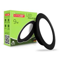 Світильник стельовий світлодіодний EUROLAMP LED 9W 4000K чорний