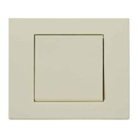 Вимикач 1-клавішний кремовий GRANO