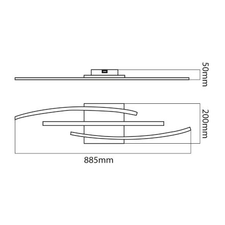 Світлодіодна люстра CYBER 24W 4000K хром