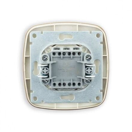 Вимикач 1-клавішний золото ELA