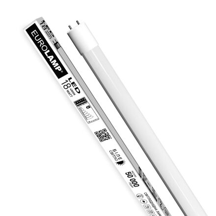 EUROLAMP LED Лампа T8 скло 18W 4000K 140lm/W