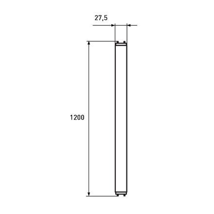 EUROLAMP LED Лампа T8 скло 18W 4000K 140lm/W