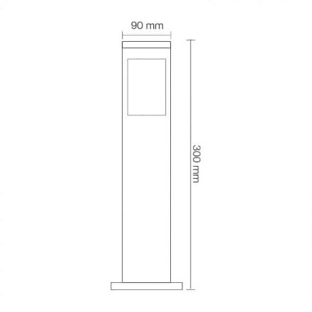 Світильник садово-парковий KAVAK/SQ-3 Е27