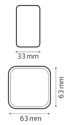 Вимикач 2-клавішний з підсвіткою білий EVA