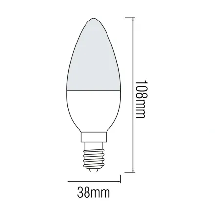 Світлодіодна лампа ULTRA-8 8W E14 6400К