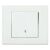 Вимикач прохідний 1-клавішний білий GRANO