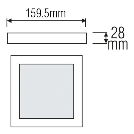 Світлодіодний світильник ARINA-12 12W 4200К
