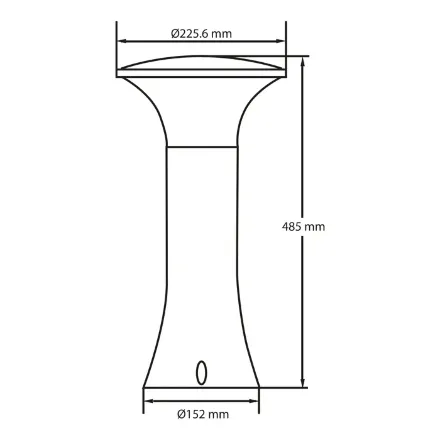 Світильник садово-парковий PAPATYA-2 E27 чорний