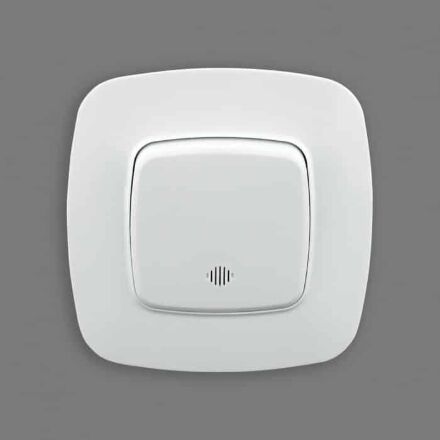 Вимикач 1-клавішний з підсвіткою білий ELA