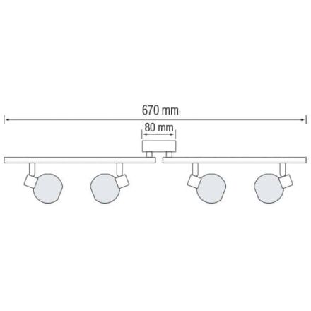 Світильник настінно-стельовий BODRUM-4