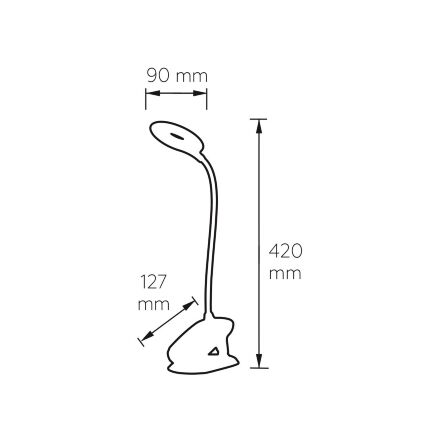 Настільна лампа з акумулятором EUROLAMP LED 3W 180lm 2800-6500K 1200mAh