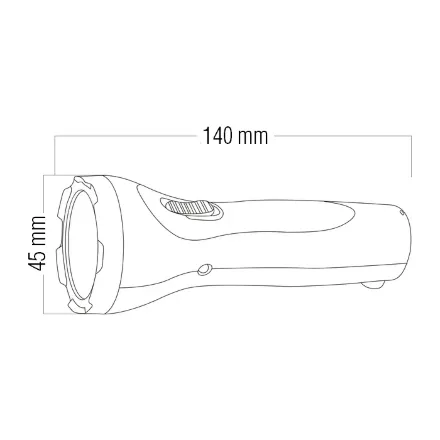 Ліхтарик ручний PELE-1 0.5W синій