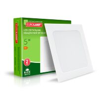Світильник квадратний Eurolamp Downlight NEW 5W 450 Lm 4000K