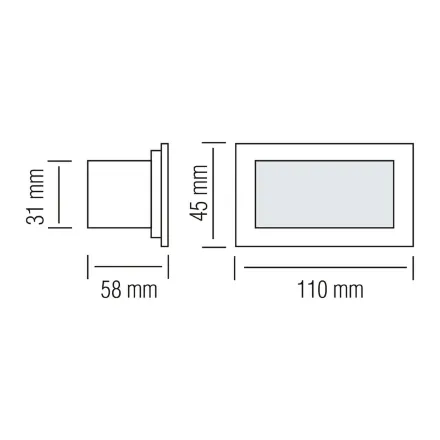Світлодіодний світильник тротуарний PERLE