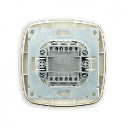 Вимикач прохідний 2-клавішний золото ELA