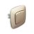 Вимикач прохідний 2-клавішний золото ELA