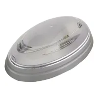 Світильник пластиковий Овал Нінова срібний