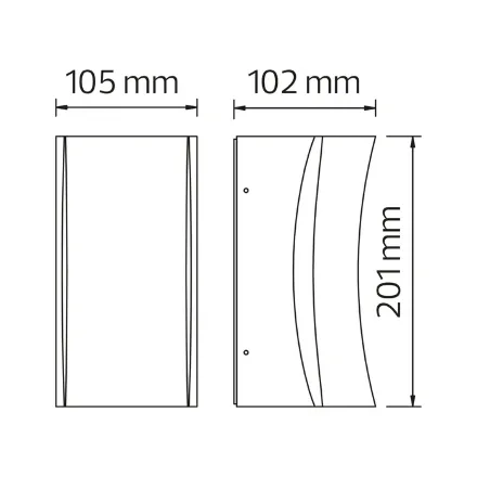Світлодіодний світильник садово-парковий SERVI білий