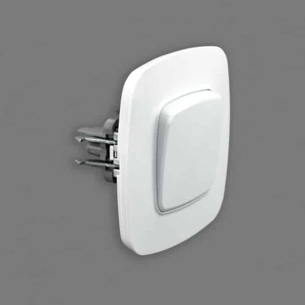 Вимикач 1-клавішний білий ELA