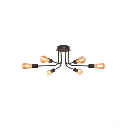 Світильник підвісний MENDOZA-6 Е27 чорний