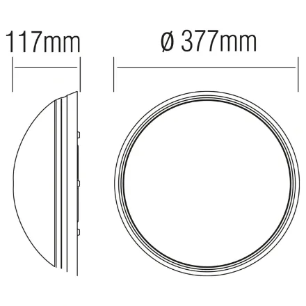 Світильник пластиковий Хмара білий