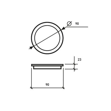 Світильник круглий EUROLAMP LED Downlight 5W 370lm 4000K