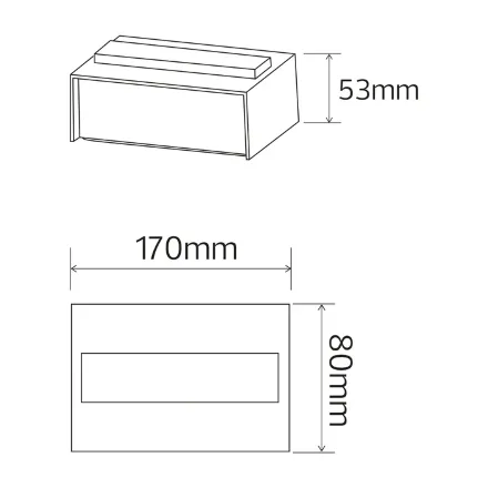Світлодіодний світильник фасадний TWIST-12