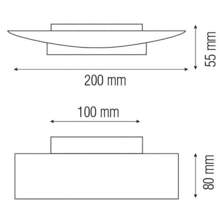 Світлодіодний світильник настінний RODOS-3