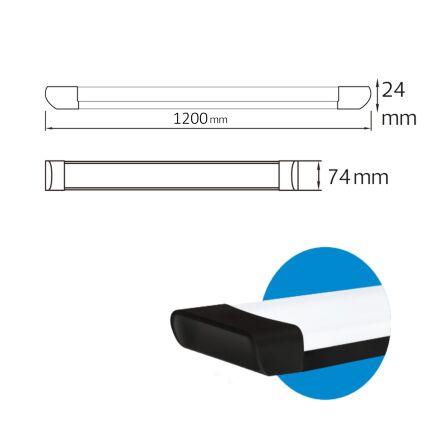 Світлодіодний світильник TETRA/SQ-54 54W 6400K