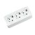 Розетка потрійна з заземленням біла POWER MAX-3E