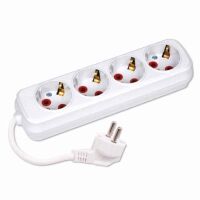 Подовжувач 4 гнізда 2 М з заземленням Подовжувач 4 гнізда 2 М з заземленням