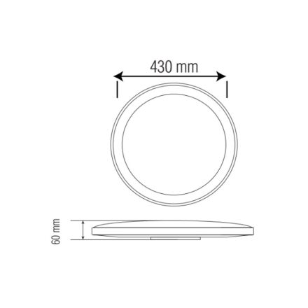 Світильник накладний BELINDA-60 білий