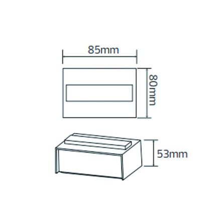 Світлодіодний світильник фасадний TWIST-5