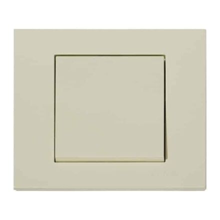 Вимикач 1-клавішний кремовий GRANO