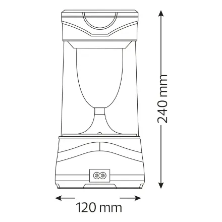 Світлодіодний світильник аварійний з сон. бат. ROMARIO 10W