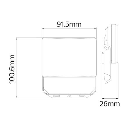 Прожектор світлодіодний PEGASUS-10 10W 6400K