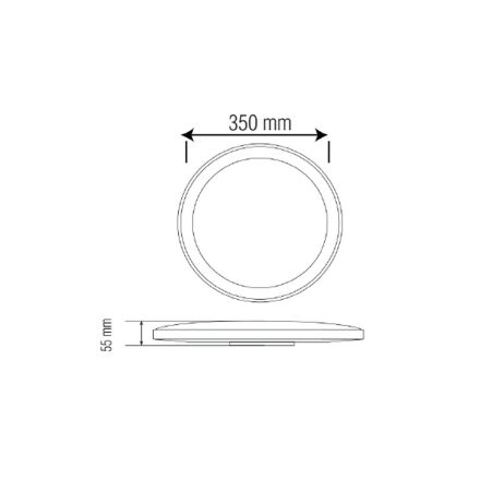 Світильник накладний BELINDA-45 білий