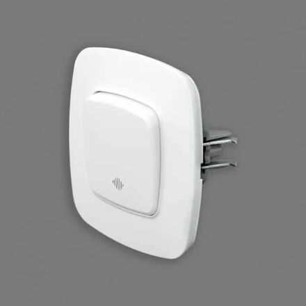 Вимикач 1-клавішний з підсвіткою білий ELA