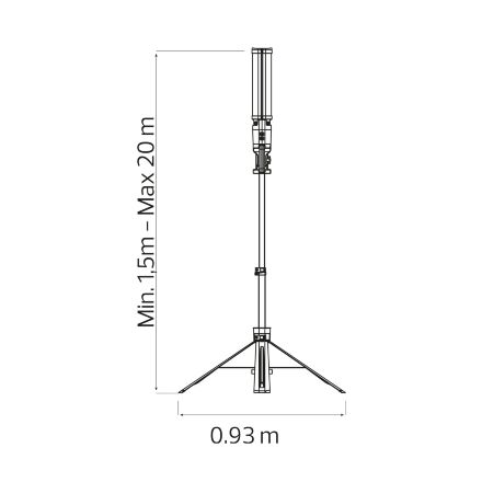 Стійка з прожекторами TOWER 2х40W