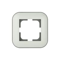 Рамка одинарна LOFT біла+сіра