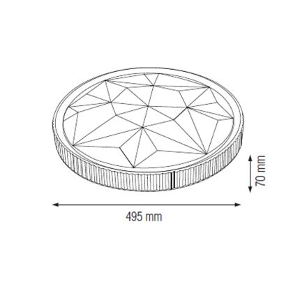 Світлодіодний світильник потолочний AZTEC-48