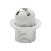 Патрон пластиковий з юбкою Е27 білий