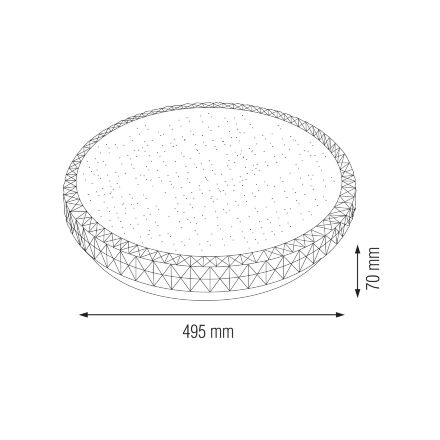 Світлодіодний світильник потолочний GHOST-48 білий
