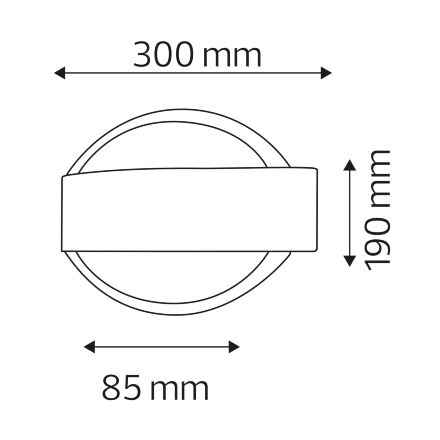 Світлодіодний світильник фасадний HERMES-2